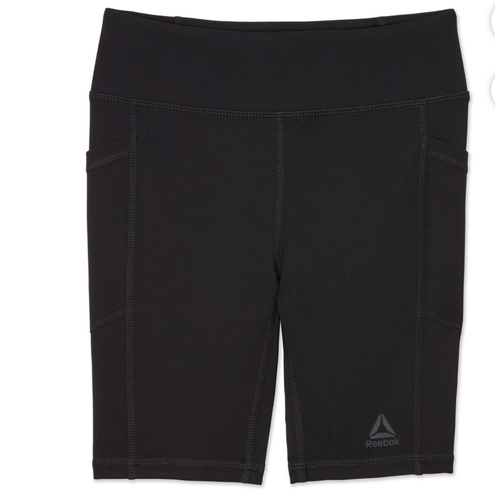 Reebok Girls Relay 7.5" Inseam Compression Bike Shorts, Size L (10/12)